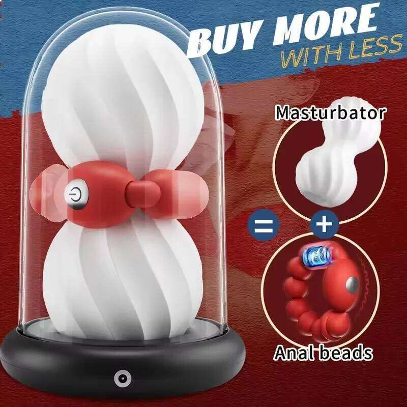 Manual Male Masturbators Cup Artificial Vagina Heating Vibrating Pocket Pussy Stroker With Anal Plug Beads Men Adult Sex Toys 18 W260305
