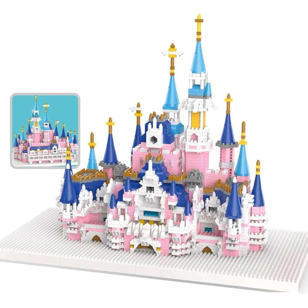 "Fantasy Castle Micro Building Blocks - 3008+PCS Mini Bricks with 5 Towers | Detailed Architecture Model Kit" Z260305
