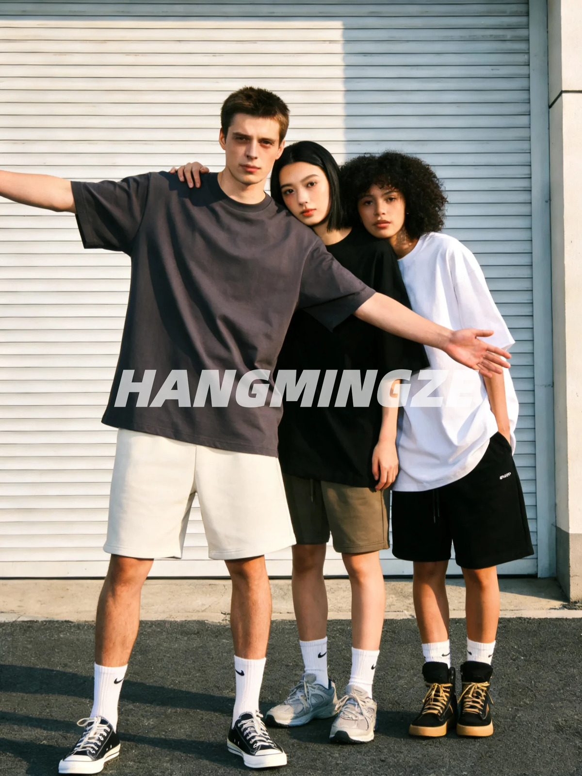 Couple T-shirts 2026 Summer Oversize Cotton T-Shirt Casual High Quality Short Sleeves Tee Shirt Men Basic Solid Color Sport Tops 260304