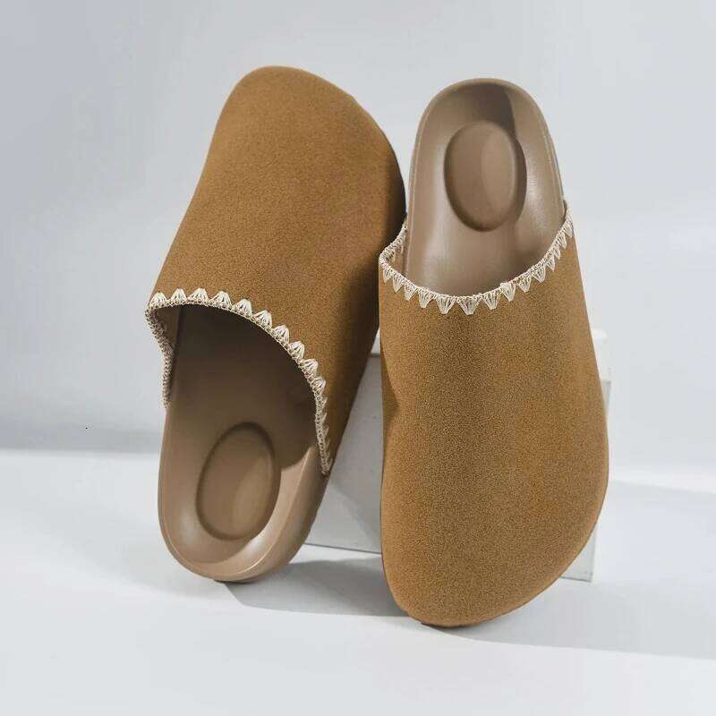 2026 New Women Slippers Flats Platform Round-toed Running Walking Sandals Retro Dress Designer Comfortable Shoes