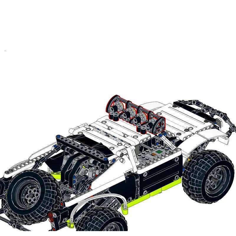 New MOC BAJA TROPHY TRUCK Double Trouble Pickup Building Blocks Bricks DIY Assembly Model Creative Display Toys Birthday Gifts Z260306