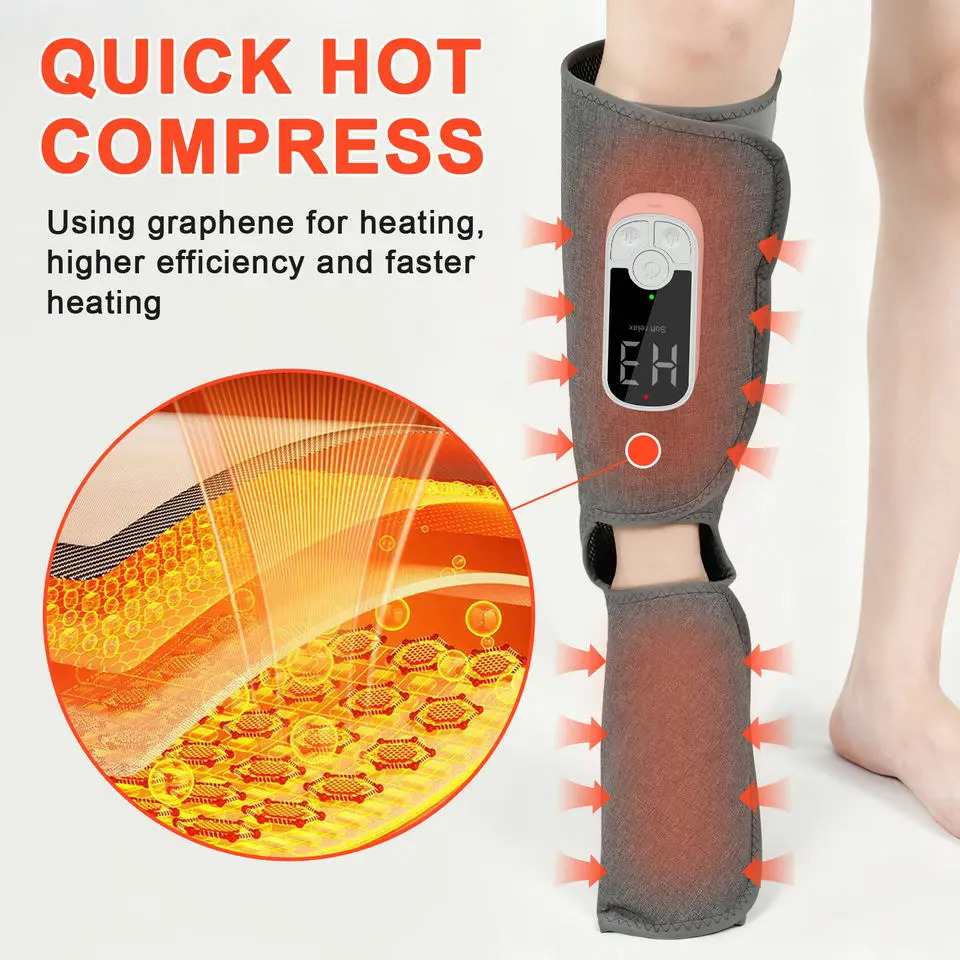 Eletric 360 Air Pressure Calf Massager Wireless Leg Massage 3 Mode Airbag Compresstion Relax Foot Calf Muscle Relieve Fatigue 260304