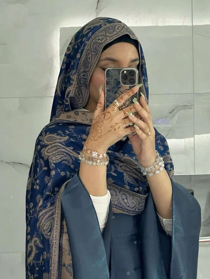 Bohemia Pashmina Hijab Scarf Long Muslim Cashmere Shawl Female Foulard Soft Turban Head Wraps For Women Headband 260304