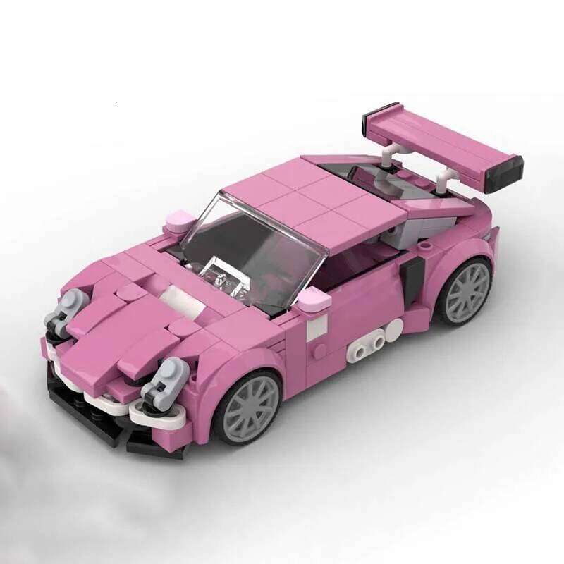 Moc Building Blocks 911 'Roxy' Inspired Speed Champions Model Bricks DIY Assembly Super Sports Cars Toys Holiday Gifts Z260305