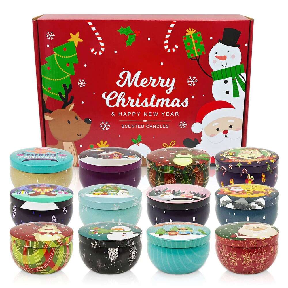 6/12packs of 2.5 ounces about 70.9 grams scented candles, Christmas gifts, gifts W260304 W260305