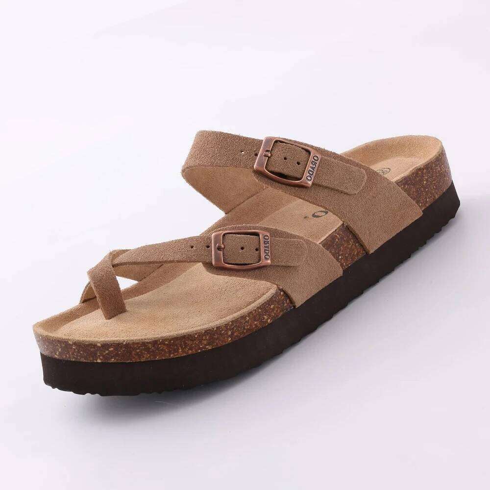 LItfun Classic Mules And Clogs For Women Men Slip-on Cork Footbed Slippers Summer Beach Sandals With Arch Support Comfort Slides