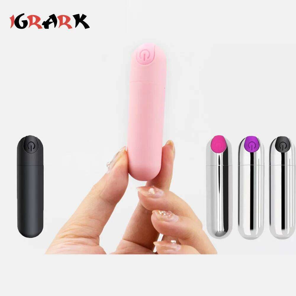 USB Charge 10-Speed Mini Bullet Vibrator Rechargeable Wireless Vibrating Anal Plug Clitoral Stimulator Adult Sex Toys for Women W260305