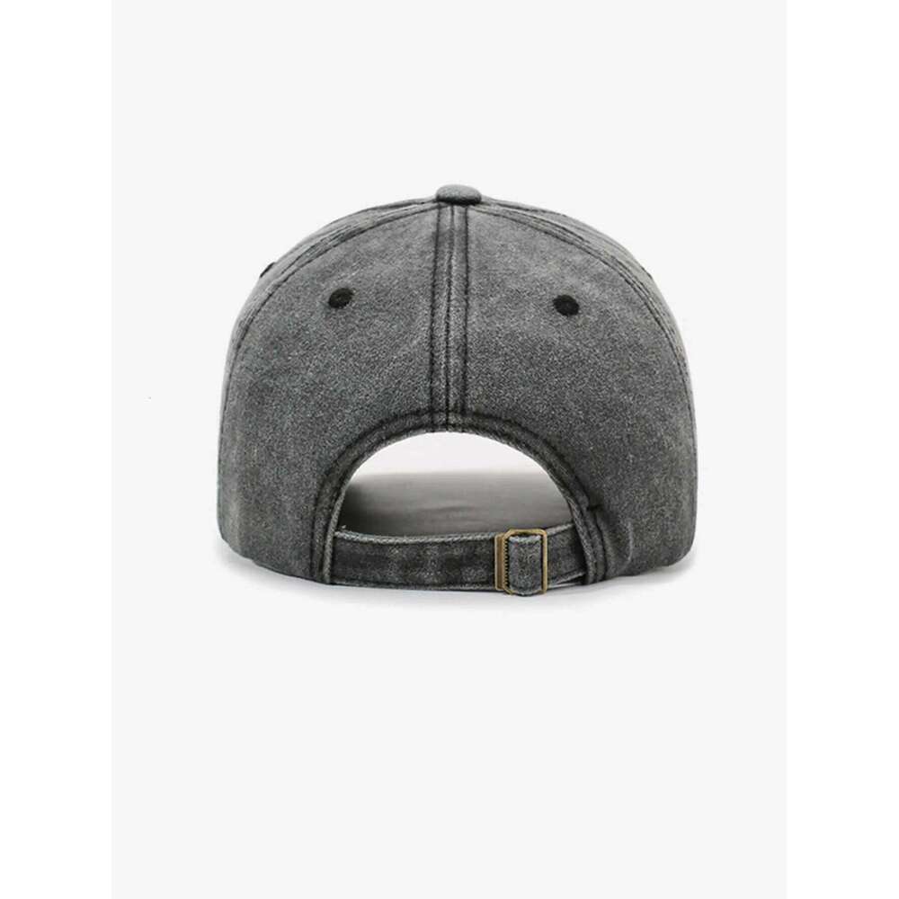 Single Pack Minimalist Casual Versatile Washed Baseball Cap with Fashion Embroidered Letters for Sun Protection Y260304