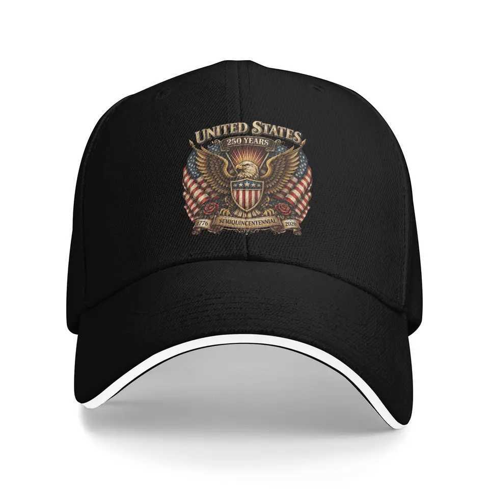 United States 250 Years Semiquincentennial Eagle 1776 2026 Baseball Cap Unisex Men Custom Hip Hop Hats Baseball Caps S260306