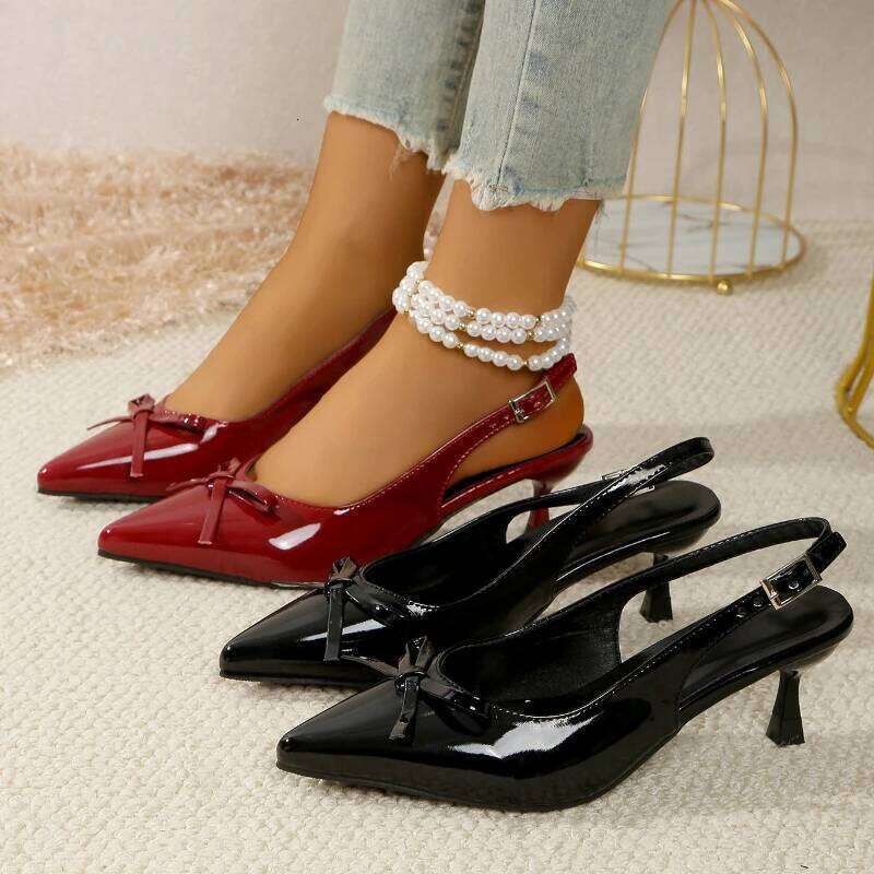 2025 New Women's Buckle Design Stiletto Sandals Fashion Casual Anti slip High Heels