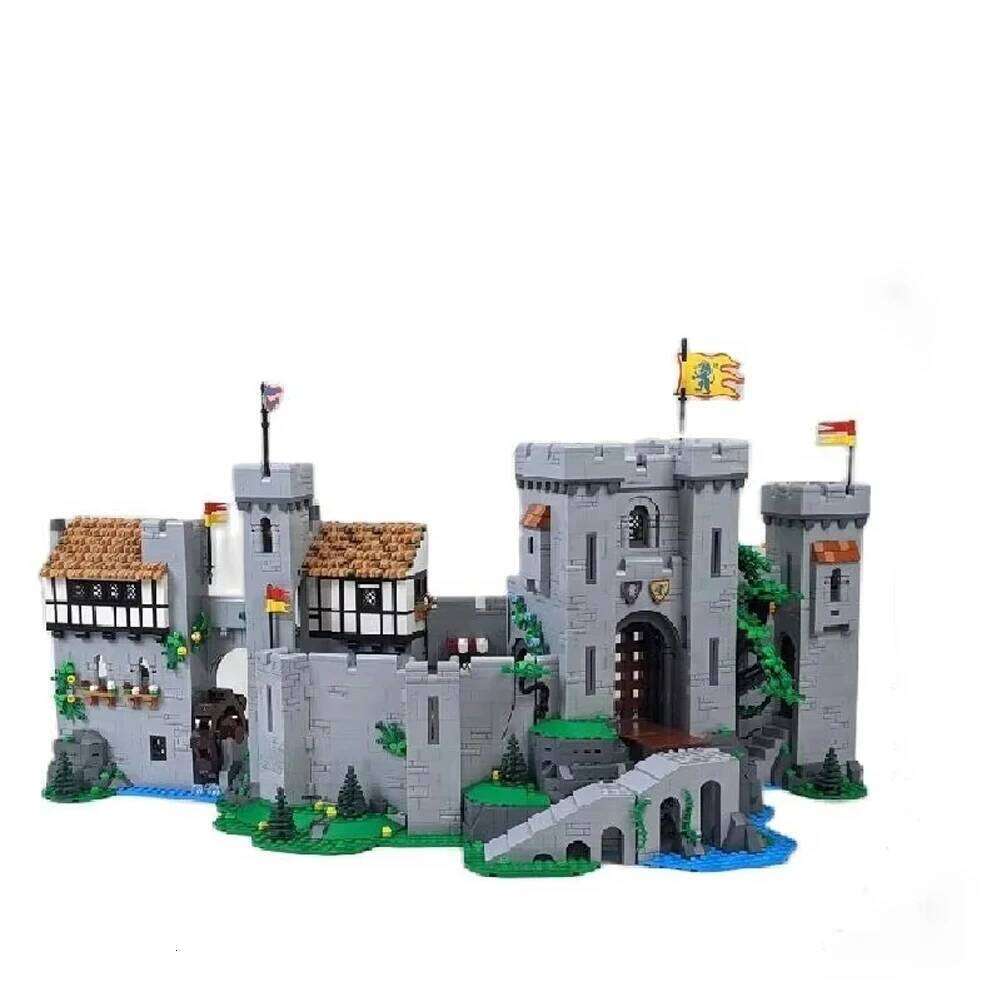 Mini Di Shock the Lion King Knight Medieval Castle Difficult Assembly Puzzle Building Blocks Birthday Christmas Gift Z260305