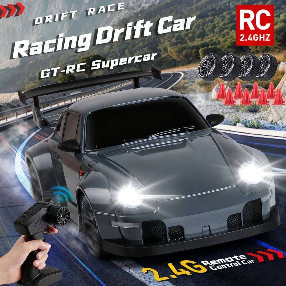Drift 1/24 4WD Mini RC Racing Vehicle Model High Speed 2.4G Radio Half Scale with Light Remote Control Car Drive Gifts C260305