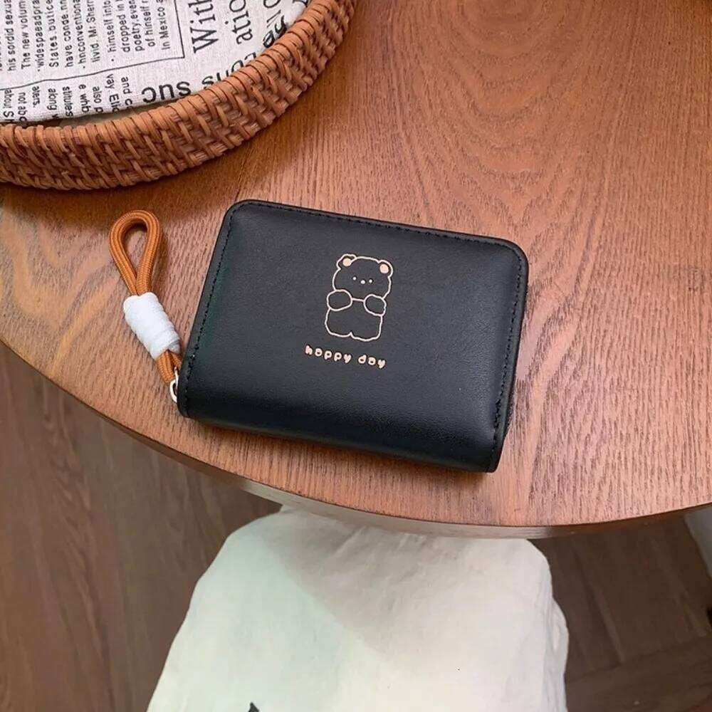 Cute Cartoon Women Wallet Bear Rabbit Cat Pu Leather Coin Purse Card Holder C260304