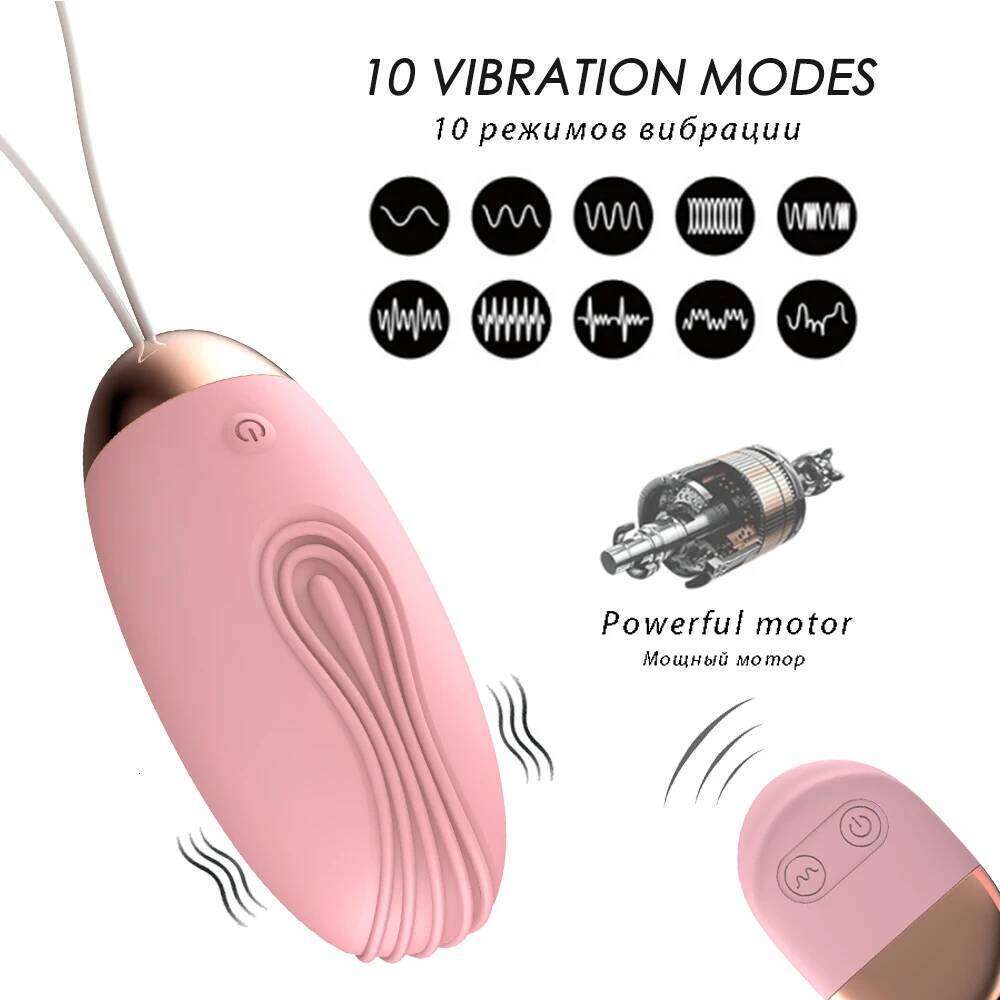 Sex Toys for Woman Wireless Remote Control 10 Speeds Vibrating Eggs Clitoris Stimulator Vaginal Massage Ball G- Spot Vibrators W260305