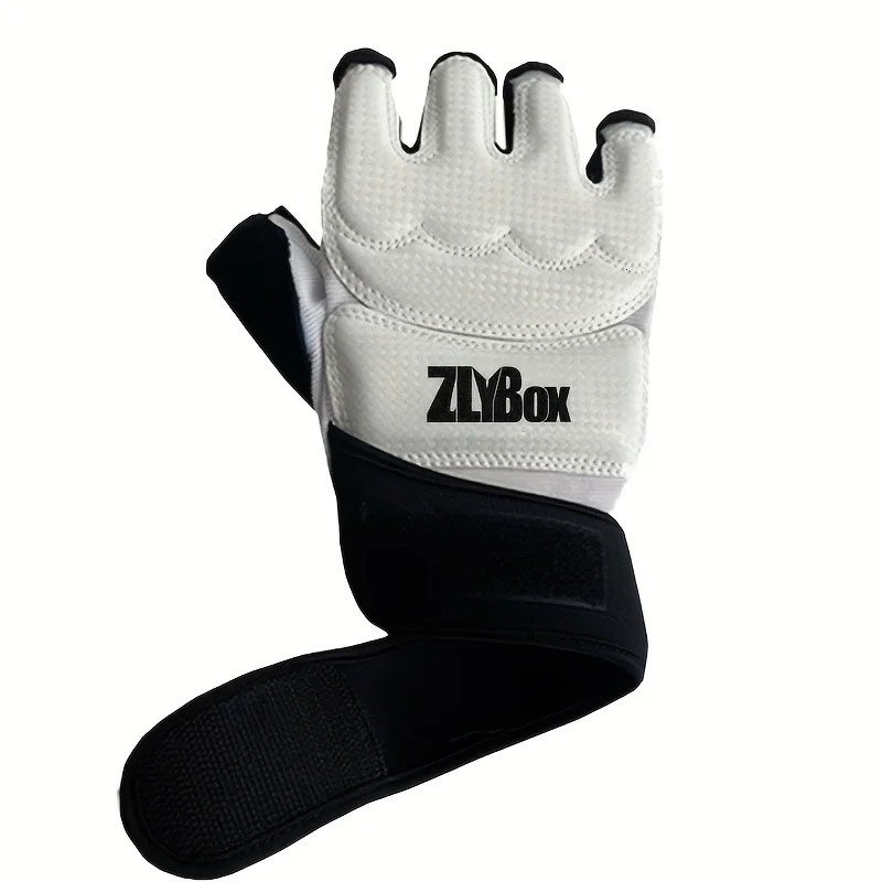 1 Pair of Pu Boxing Gloves Mma Half Finger Sandbag Taekwondo Muay Thai Professional Training Equipment 260228