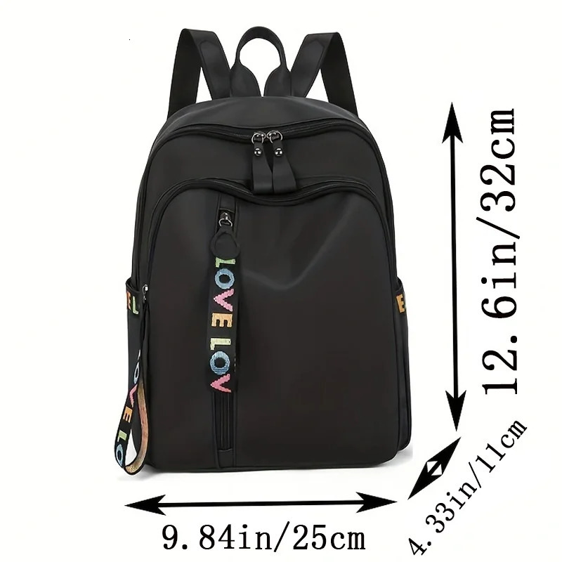 Fashionable Oxford Cloth Backpack Lightweight Diagonal Span Large Capacity Travel Bag College Style Backpack260228