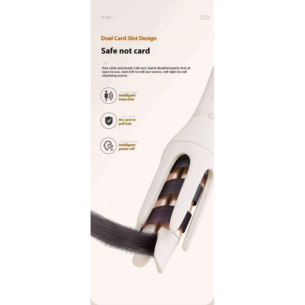 electric does not damage the hair. The portable curling iron can create big waves comfortably and safely. 26Y0306