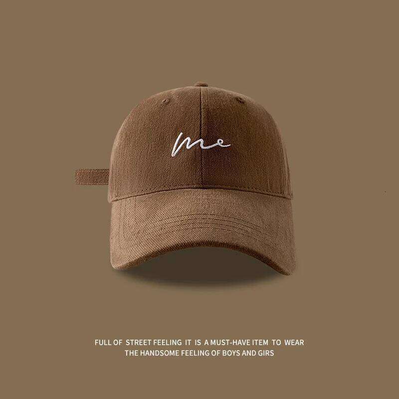 Face recognition hat, children's duckbill cap, men's embroidered letters, simple and versatile, fashionable baseball cap Y260304