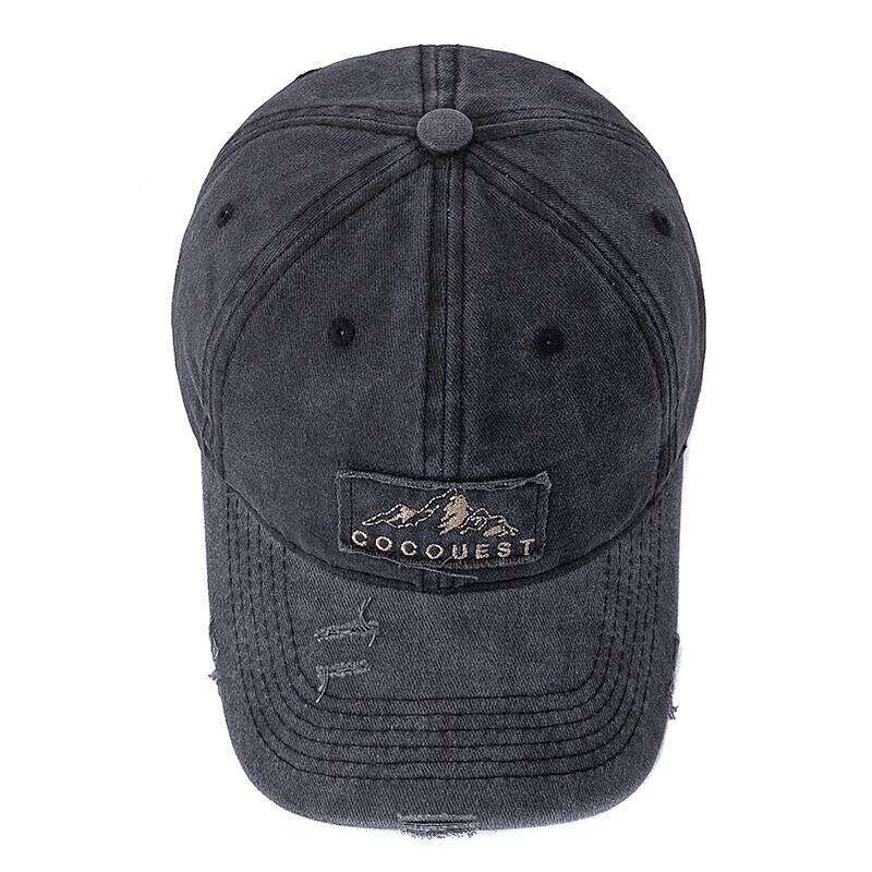 New Style Unisex Washed Cotton Vintage Baseball Cap Mountain Peak Embroidery Outdoor Sports Dad Hat For Men And Women Y260304