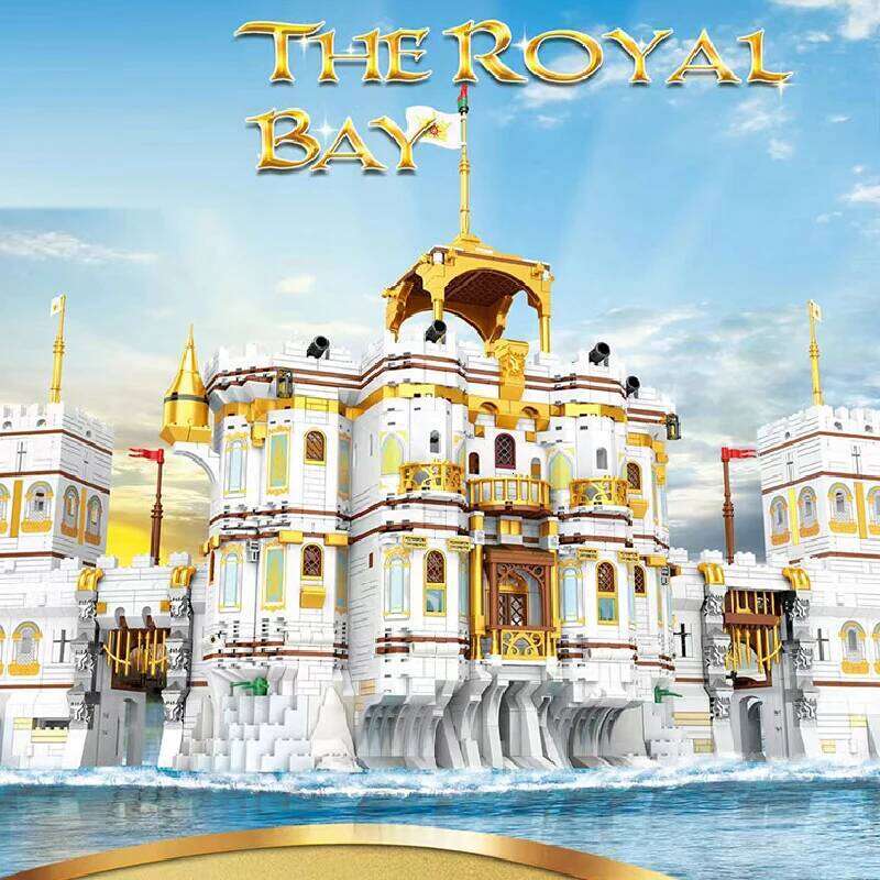 Movie Series Royal Bay Pirate Ship MOC Large Sailing Building Blocks Model Modular Architecture Bricks Sets Kids Toys Boys Gifts Z260306