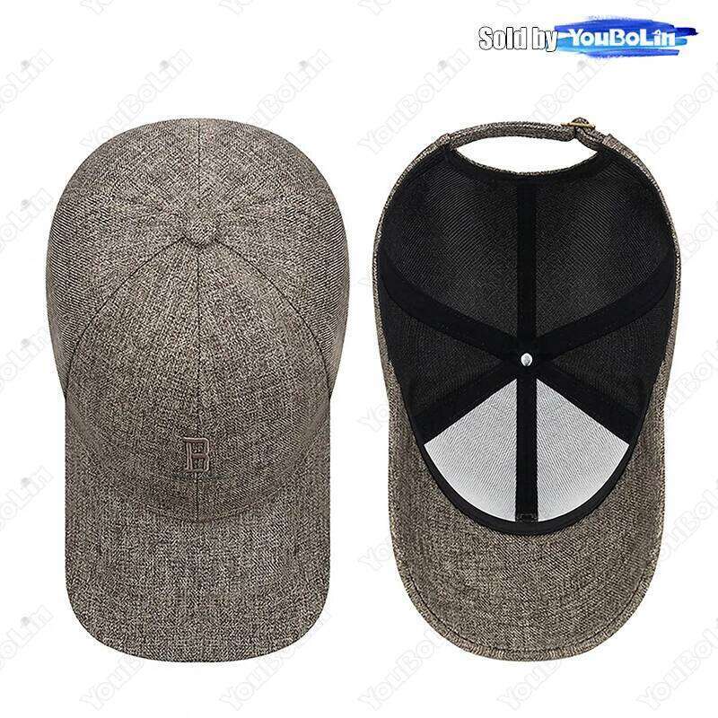 Mens Outdoor Hard Top Embroidered B Letter 1913 Middle-Aged Leisure Sun Protection Trend All-Match Baseball Cap Y260304