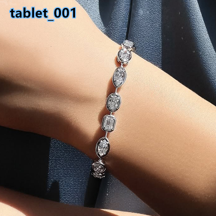 Custom Multi Shape Vvs Lab Grown Diamond Tennis Bracelet CVD HTHP IGI Certified Bezel Created Diamond Tennis Chain Women Jewelry