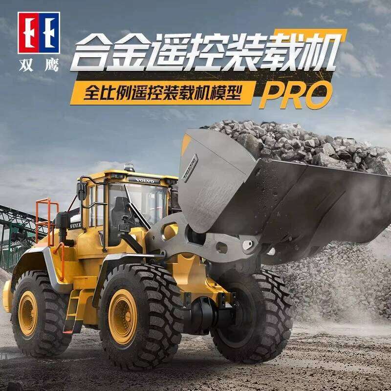 Toy 1/16 RC Full Metal Loader Electric Remote Control Alloy Rc Car Excavator Engineering Model Cars Boy Kids Toys C260305