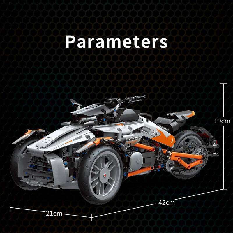1228Pcs City Technical APP Remote Control Locomotive Motorcycle Building Block MOC Motorbike Bricks Model Boy Toy for Kids Gifts Z260306