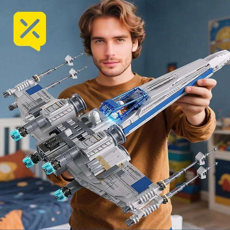 TOYLINX Space Fighter Jet DIY Model Bricks 1271PCS Moc Building Blocks Education Toys Birthday Christmas Gifts for Kids Z260305