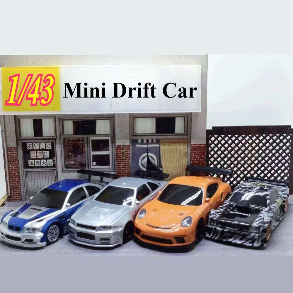 2.4G RC Drift 1/43 4WD Remote Control High Speed Four Wheel Drive Radio Controlled Mini Racing Car Model Boy Toy Gift C260305