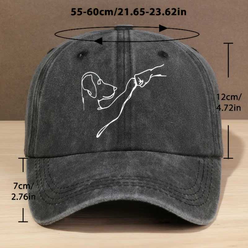 A Stylish Baseball Cap Featuring a Love Dog Pattern for Both Men And Women This Adjustable Trucker Hat Is Perfect for Outdoor S260306