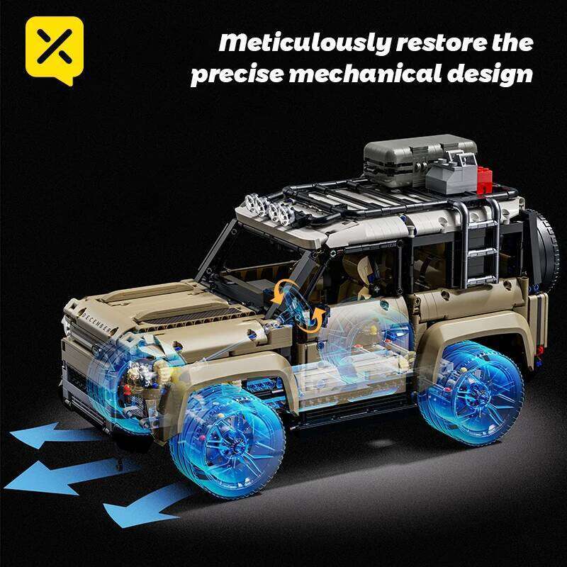 TOYLINX Off-Road SUV Building Blocks Remote Control Power Package 1:8 Scale Technical Car Model Assembling Bricks Gift for Kids Z260305