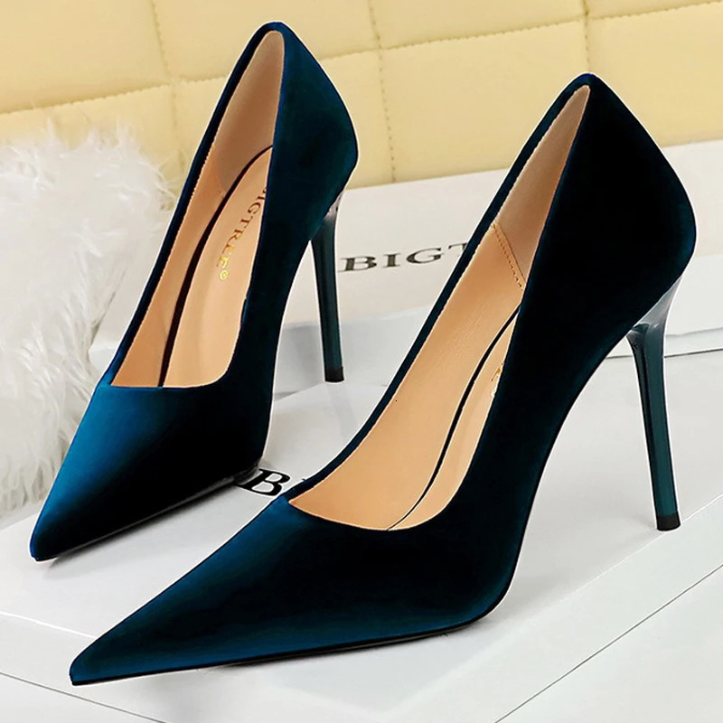 BIGTREE Shoes Fashion High Heels Women Shoes Suede Women Pumps Sexy Party Shoes Stilettos Heels Ladies Shoes Female Pumps 2026 260306