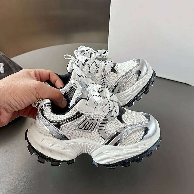 Kids Sneakers Autumn New Toddler Boys Shoes Fashion Brand Sports Running Trainers Breathable Girls Casual Soft Sole 26Y0304
