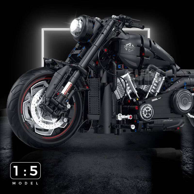 2000+pcs Super Racing Dark Motorcycle Technical Blocks Motorbike Model MOC Bricks Sets Gifts for Boys Adult Kids DIY Toys 1:5 Z260305