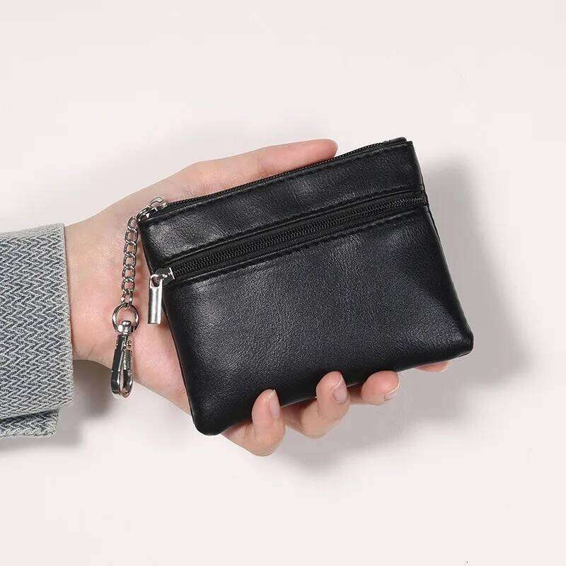 Women Coin Purse Men Small Bag Wallet Change Purses Zipper Money Bags Children Mini Wallets Leather Key Holder Case C260304