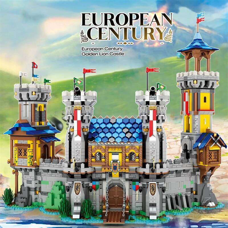 Medieval Castle Building Blocks Model European Style City View MOC Bricks Creative Desktop Decoration Toys For Kids Z260305