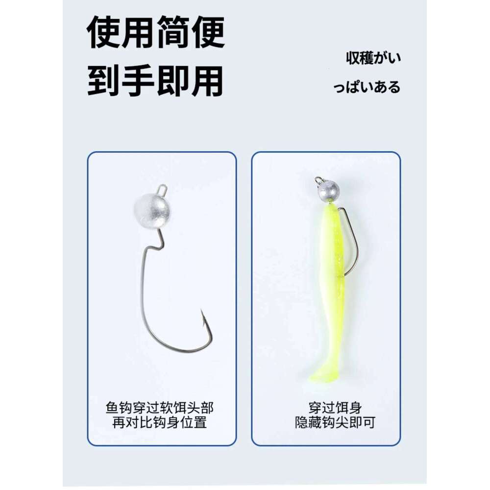5Pcs 3.5g 5g 7g 10g Exposed Jig Head Soft Worm Fishhook Jigging Crank Hook Bass Pike Fishing Tackle S260305