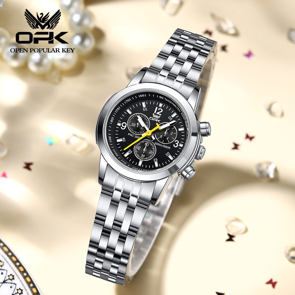 New OPK brand watch waterproof luminous men's automatic quartz watch Korean version digital large dial luxury men's watch