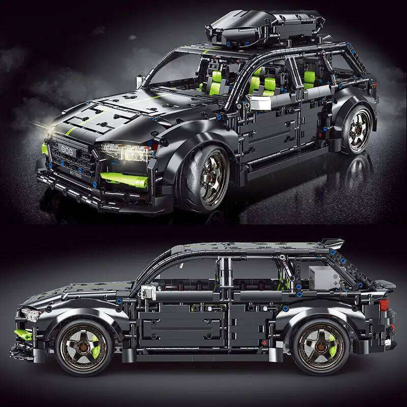 Technical Luxury Vehicle Building Blocks Bricks Model MOC Station Wagon Car Educational Sets Series Kid Toys Boys Birthday Gifts Z260306