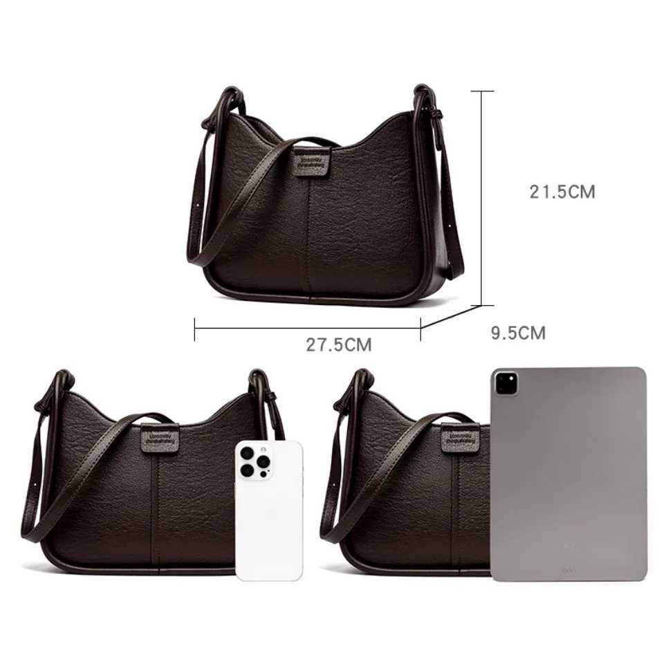 High Quality Leather Crossbody Bag New Handbags Women Bags Designer Shoulder Messenger Bags for Women 2025 Sac A Main H260306