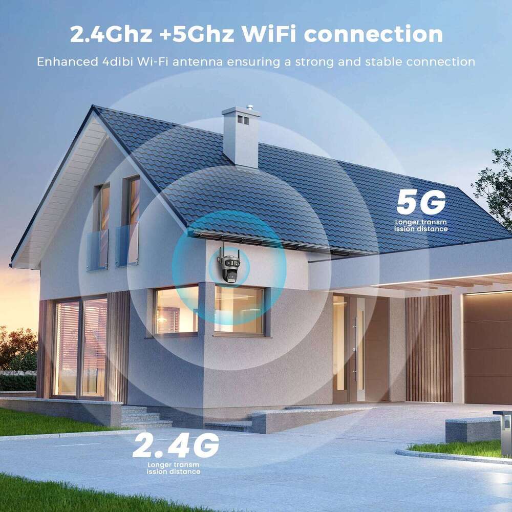ANBIUX 6K 12MP 3-Len 3-Screeen Wireless Wifi Outdoor AI Human Detect 10MP Auto-cruise Security PTZ IP Camera 26W0306