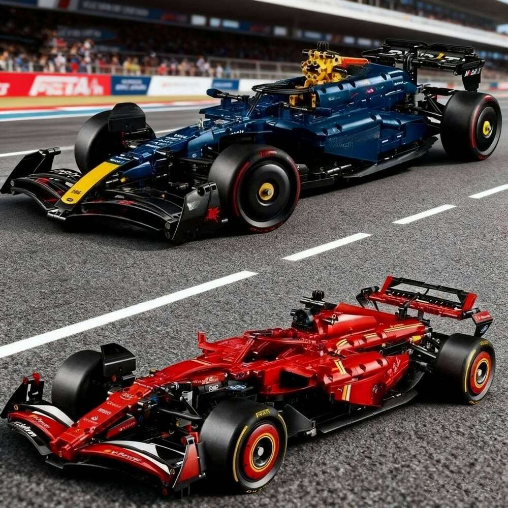 Technical RB20 SF-24 AMG-W14 E Performance Formula Racing Car Building Blocks Assemble Brick Toy Gift For Children Kids Z260305