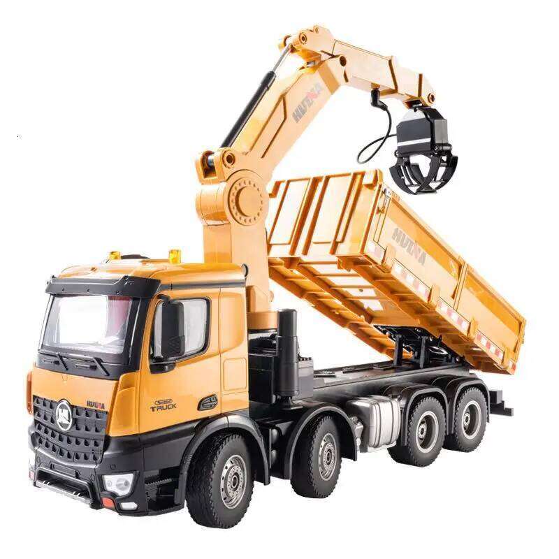 In stock Huina 1538 full scale 2.4G remote control truck with wood grabbing, 26 way 1:14 construction vehicle model C260305