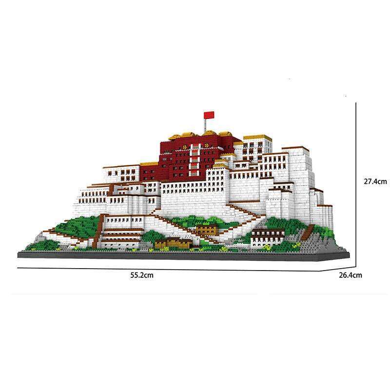 7380pcs+ Diamond Mini Notre-Dame DE Paris Model Building Blocks Church Architecture Tibet Potala Palace bricks Toys For Children Z260305