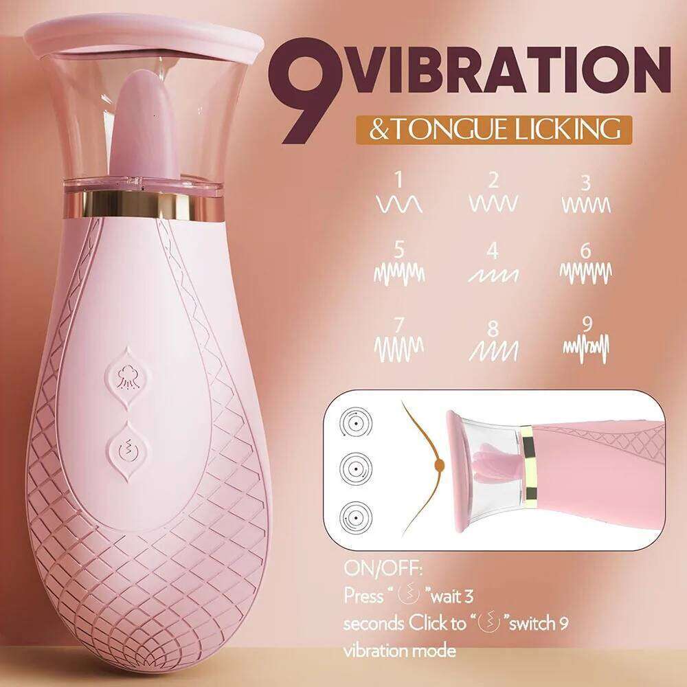 Tongue Vibrator Licklip Clitoris Licker Nipples Stimulator Orgasm Vagina Sucking Massager Female Masturbator Sex Toys For Women W260305