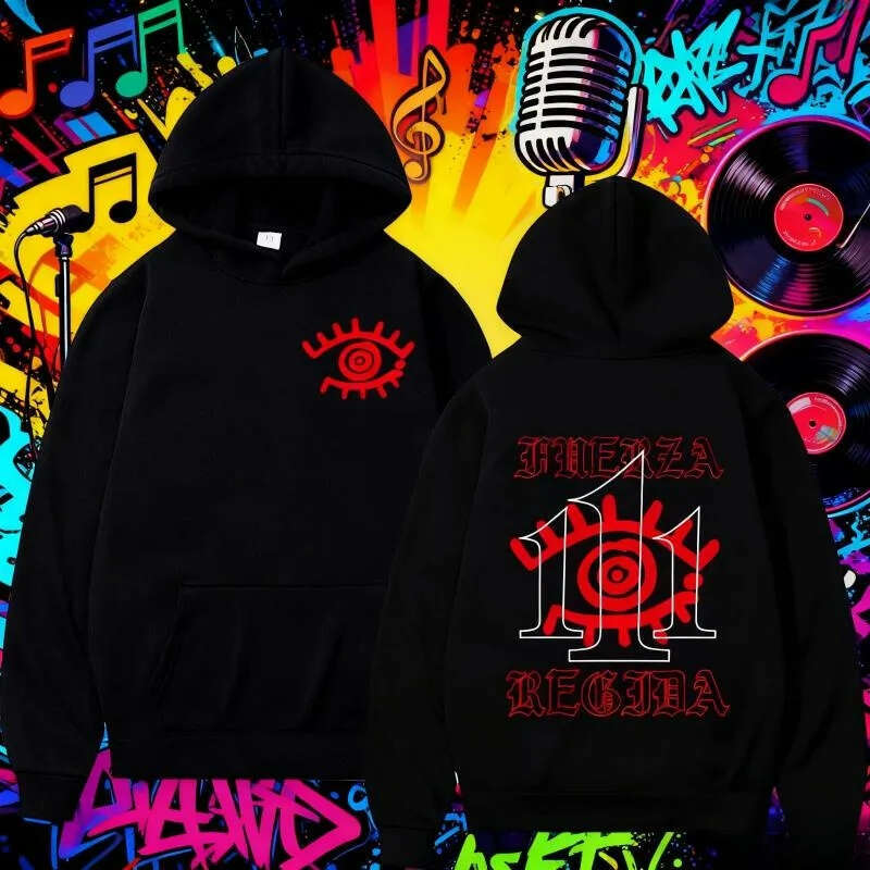 Hoodies Fuerza Regida Printed Sweatshirt Harajuku Fashion Hip hop Casual Pure Cotton Hoodie Men's Clothing Daily Outfit - view 3