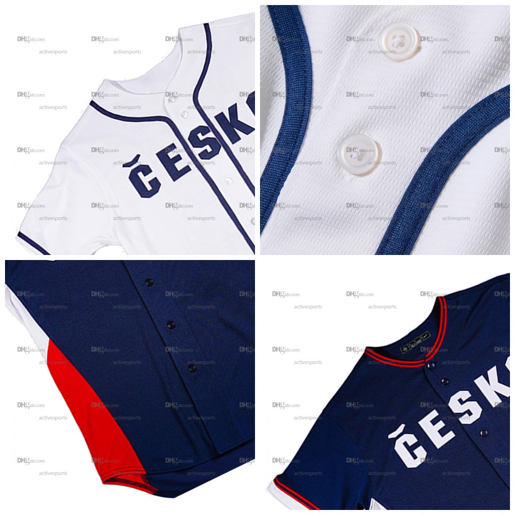 Custom Martin Schneider 2026 Czech Republic Baseball Jerseys Ondrej Satoria Max Prejda Michal Kovala Filip Kollmann Stitched