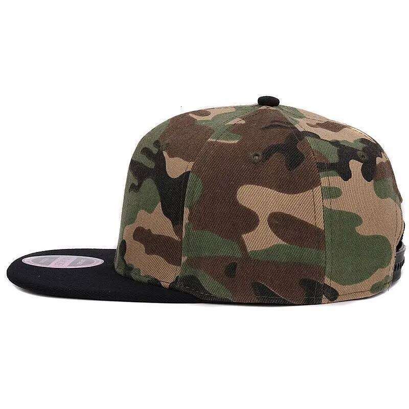 HATLANDER Camouflage snapback polyester blank flat camo baseball with no embroidery mens cap hat for men and women Y260304