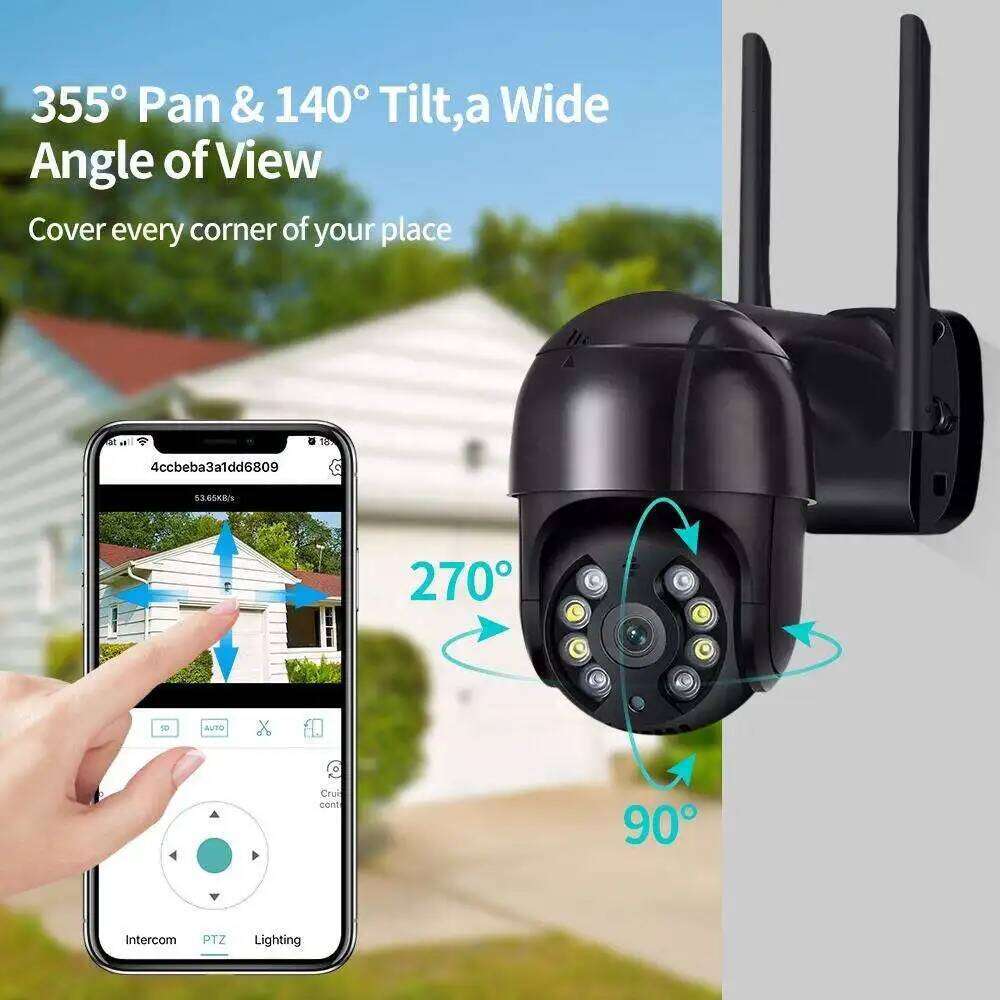 TAITAS 8MP 4K IP 5MP Wireless WIFI Speed Dome Auto Tracking PTZ Camera Smart Home Outdoor Surveillance Monitor 26W0306